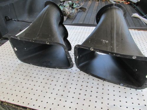 Nascar carbon fiber nose ducts right / left set front face 14 x 8