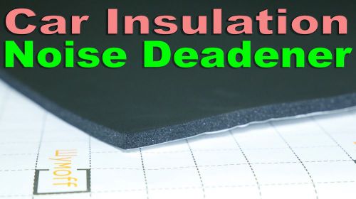 Sound deadener for car. insulation. noise killer 8 mats (32.3 sq ft)