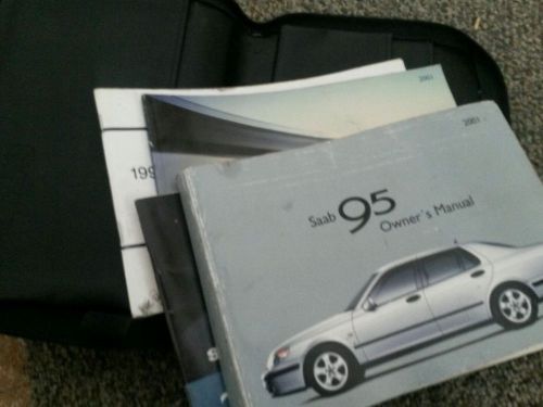 2001 saab 9-5 owners manual and booklets with  case