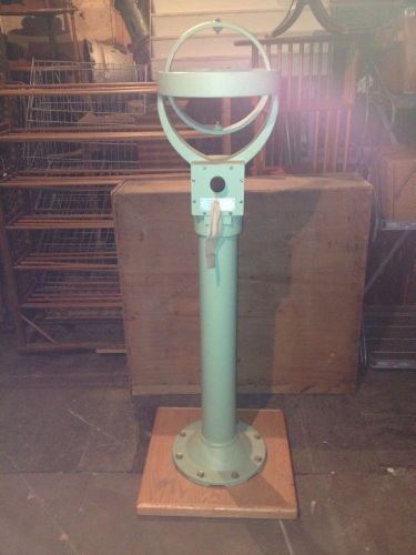 54 3/4&#034; sperry marine column bearing gyrocompass stand