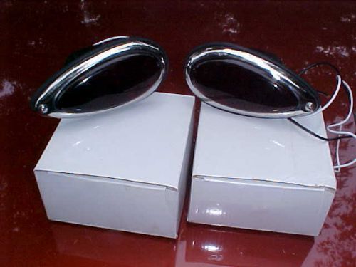 1939 style custom tail lights with glass lens,rat rod,32 ford,willys,model a