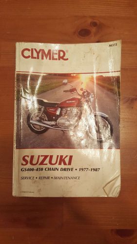 Clymer suzuki gs400-450 chain drive 1977-1987