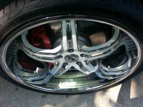 Asanti 22 inch rims with pirelli tires for 750 li bmw