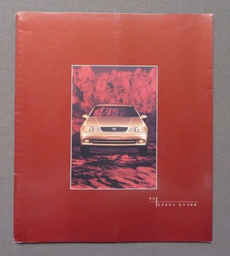 1996 lexus gs300 gs 300 dealer sales brochure~original showroom auto catalog
