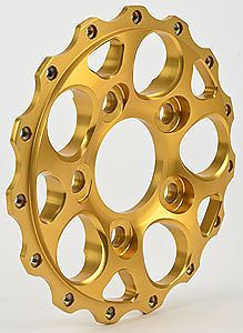 Weld racing magnum 2.0 wheel center section gold anodize alum p/n p613-86b