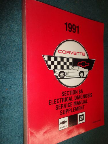 1991 corvette electrical troubleshooting shop manual / original book section 8a