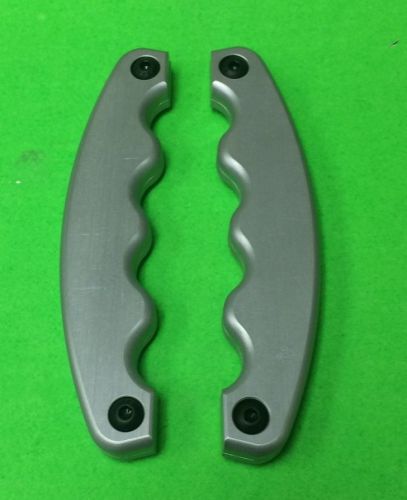 Jr. dragster billet steering wheel grips - silver