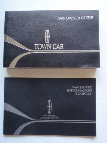 95 lincoln town car owners guide with warranty booklet