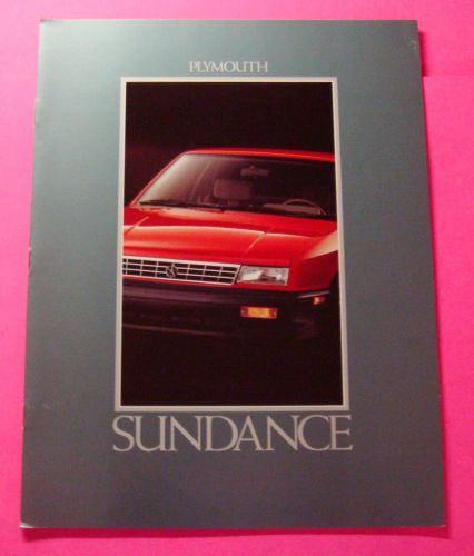 1992 plymouth sundance showroom sale brochure ..20- pages