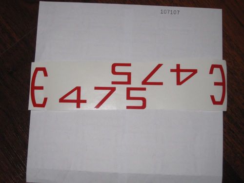 Edsel 1958 e-475 engine valve cover letters stickers
