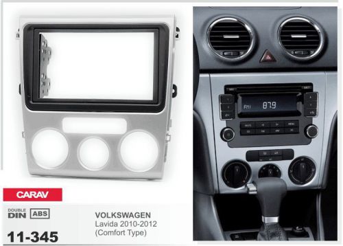 Carav11-345 car 2din radio dvd frame fascia dash panel for volkswagen lavida