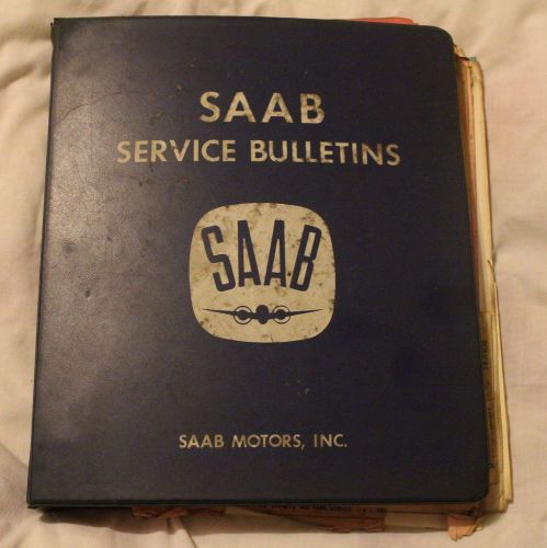 1960 1961 1962 1963 1964 saab service bulletins covers 93,95,96