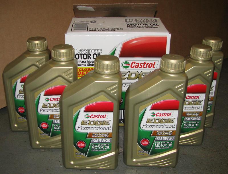Castrol edge professional full synthetic 5w-20 - 1 case (6 quarts)