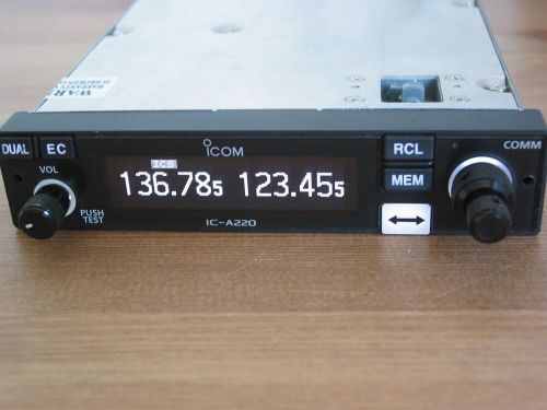 ICOM-IC-A220 VHF COM RADIO !!! VERY NICE ICOM IC A 220 !!! P/N IC-A220T-0-00 !!, US $1,195.00, image 2