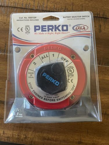 Perko 8501dp battery selector switch *new in pkg* marine ul tested two batteries