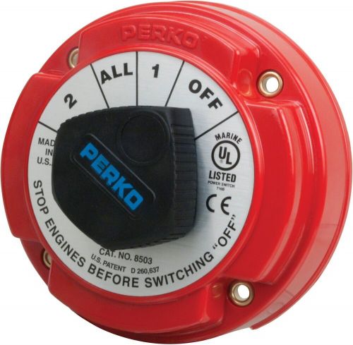Perko 8501DP Battery Selector Switch *NEW In PKG* Marine UL Tested Two Batteries, US $42.99, image 3