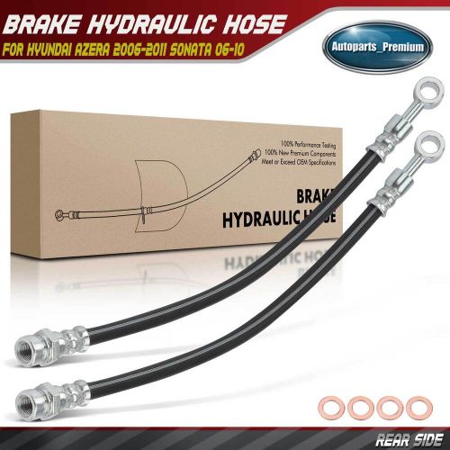 2x New Rear Left & Right Brake Hydraulic Hose for Hyundai Azera 2006-2011 Sonata, US $22.99, image 8