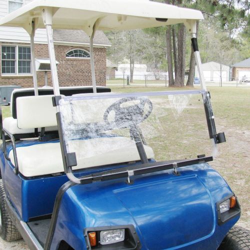 For 03-06 Yamaha G22 Foldable Clear Polycarbonate Windshield Golf Cart Part, US $77.85, image 7