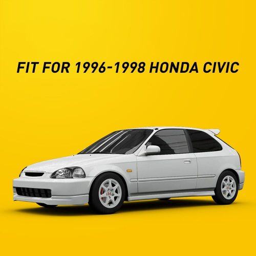 For 1996-1998 Civic Honda Passenger Side Driver Headlight Black Pair Housing, US $79.99, image 8