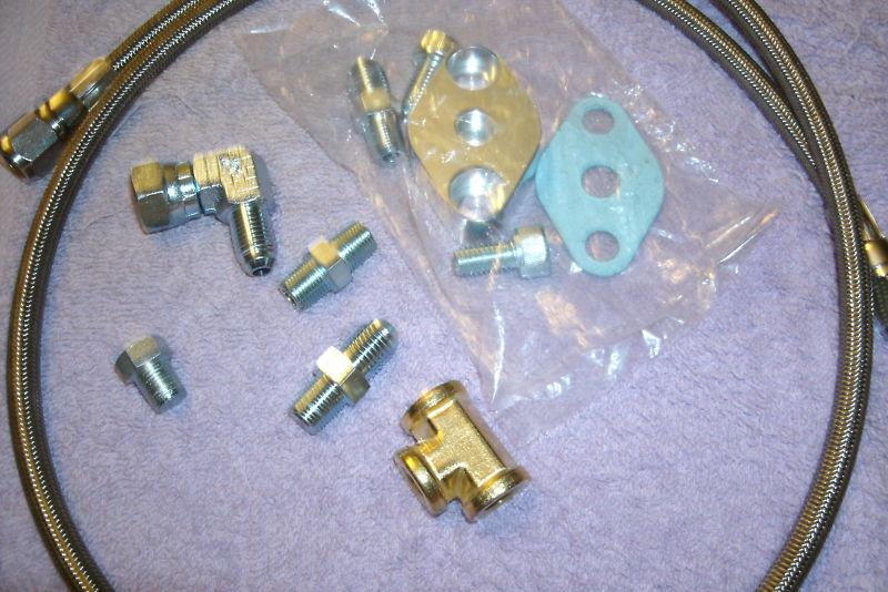 Hk-001-016 turbo oil feed line and fitting kit