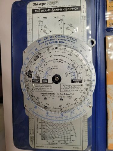 Apr e6-b flight computer with case and instruction manual 1973