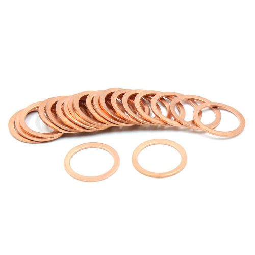 20pcs copper washers flat car seals rings 16 x 21mm diameter-