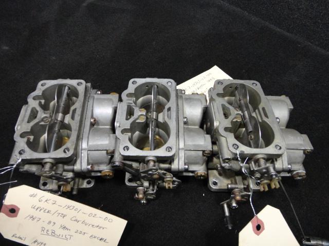 Top/middle/bottom rebuilt carburetor set yamaha 1987-1989 225hp excel boat (622)