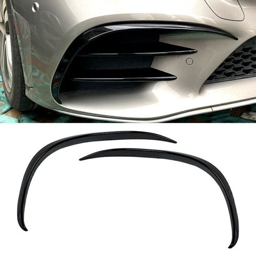 Front bumper lip splitter spoiler for mercedes benz c-class c200 c260 w205 2019+