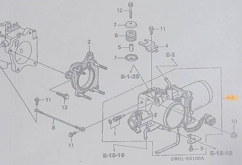 Genuine OEM Honda NSX NA1 NA2 Throttle Body Assy Silver, US $1,265.00, image 4