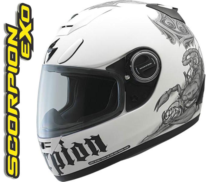 New scorpion exo-700 scorpion matte white xs helmet two face shields aero skirt