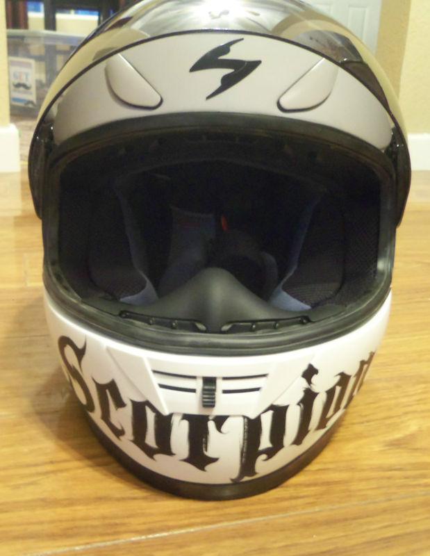 NEW Scorpion EXO-700 Scorpion Matte White XS Helmet Two Face Shields Aero Skirt, US $50.01, image 3