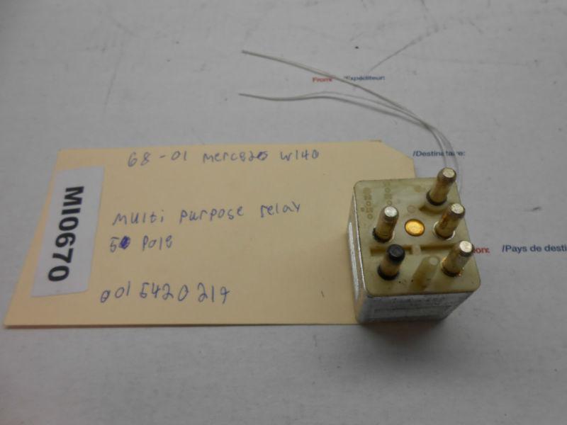 98-01 Mercedes W140 MULTI PURPOSE 5 POLE RELAY 0015420219 MI0670, US $10.00, image 2
