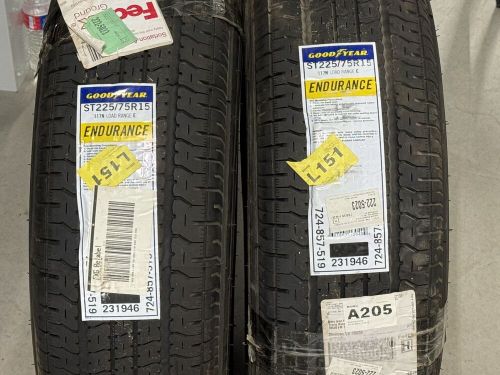 1 new goodyear endurance  - st225/75r15 tires 2257515 225 75 15