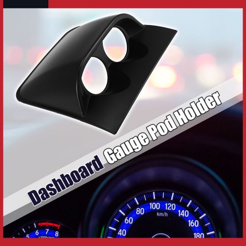 Universal 2" Dual 2 Hole Car Console Dashboard Gauge Holder Shell Pack of 1, US $18.30, image 3