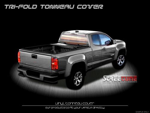 For 15-22 chevy colorado/canyon 5 ft short bed tri-fold soft vinyl tonneau cover