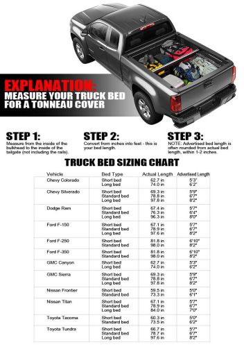 For 15-22 Chevy Colorado/Canyon 5 Ft Short Bed Tri-Fold Soft Vinyl Tonneau Cover, US $156.00, image 3