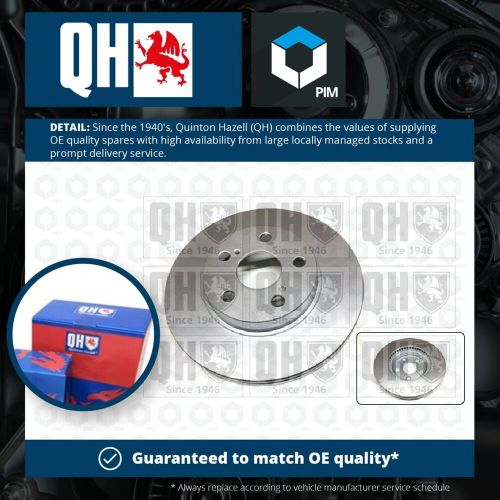 2x Brake Discs Pair Vented fits LEXUS CT200H 1.8 Front 2011 on 255mm Set QH New, US $, image 2