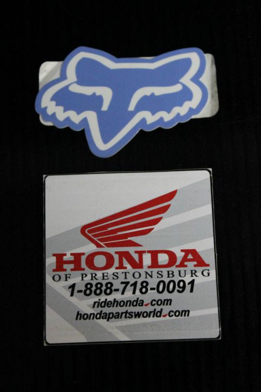Fox racing sticker **new** "cashmere blue"  (girls heady) #14213-381-000