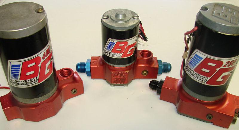 Rebuilding service for bg fuel pump bg400 bg280 or bg220 barry grant pump