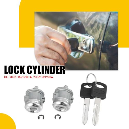 Set of 2 Door Lock Cylinder & Keys For 1999-2016 Ford F150 F250 F350 Super Duty, US $16.99, image 4