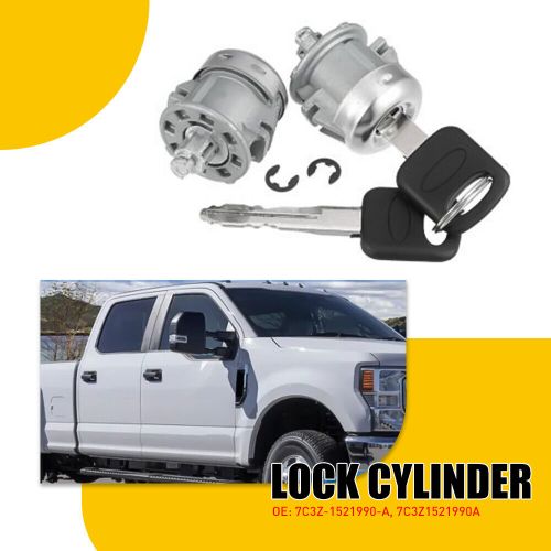 Set of 2 Door Lock Cylinder & Keys For 1999-2016 Ford F150 F250 F350 Super Duty, US $16.99, image 6