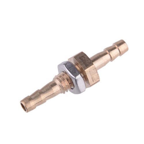 10pcs 1/4" inch 6mm brass bulkhead fitting hose barb connector tube joiner b7 （