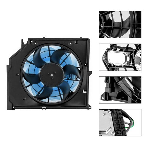 Electric Cooling Fan Radiator Fan Assembly For BMW 325Ci 2001-2006 Black 6-Blade, US $91.50, image 13