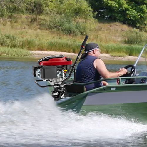 Outboard Motor 8 HP 4 Stroke Fishing Boat Engine Air-Cooled TCI 196cc Gasoline, US $467.08, image 8