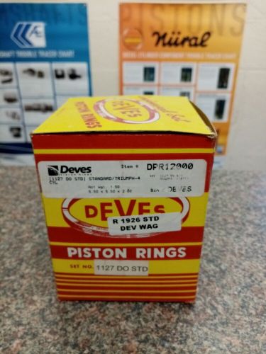 Standard vanguard four 2.1l piston ring set 1948/61 std/020/030/040/060" 1948/61