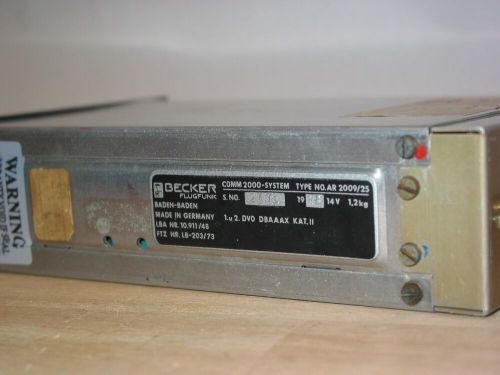 BECKER AR 2009/25 TRANSCEIVER VERY NICE BECKER AR2009/25, US $325.00, image 4