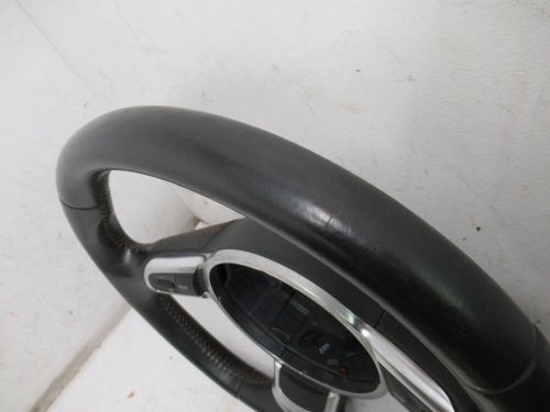 AUDI 2009 TT FLAT BOTTOM STEERING WHEEL BROWN STITCH BASEBALL GLOVE INTERIOR, US $275.00, image 7