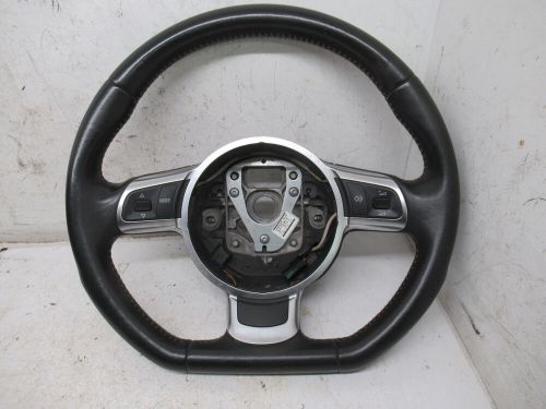 AUDI 2009 TT FLAT BOTTOM STEERING WHEEL BROWN STITCH BASEBALL GLOVE INTERIOR, US $275.00, image 8