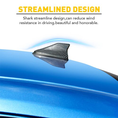 Carbon Fiber Shark Fin Car Roof Antenna Radio FM/AM Signal Aerial Accessor 16CM, US $11.99, image 9