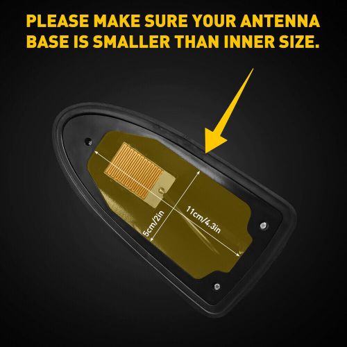 Carbon Fiber Shark Fin Car Roof Antenna Radio FM/AM Signal Aerial Accessor 16CM, US $11.99, image 10